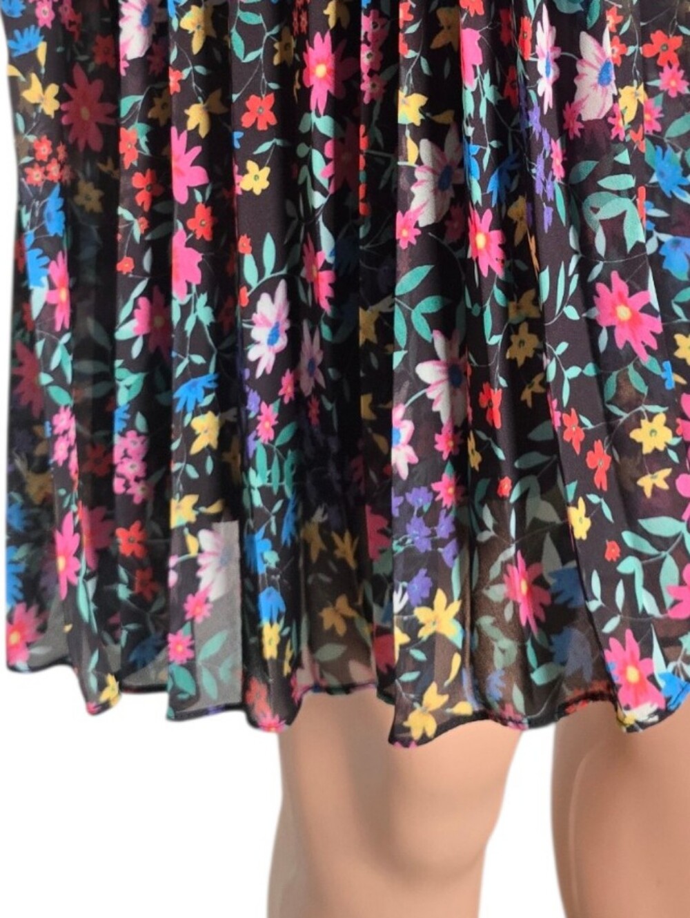 Milly Garden Floral Pleat Annika Dress - Picture 4 of 7